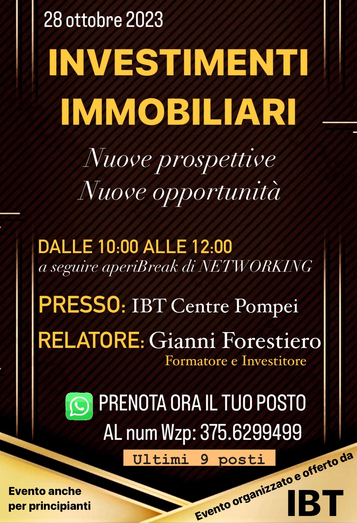 evento a pompei opportunità immobiliari